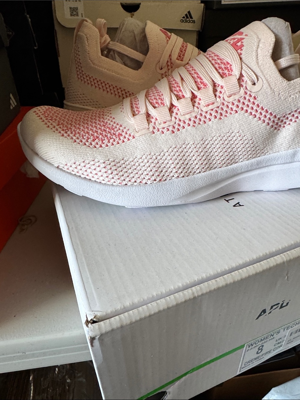 APL Women's Pink Knit Slip-On Sneakers